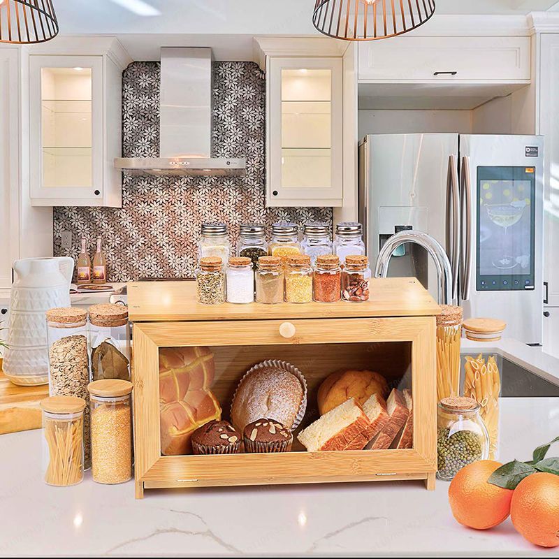 Bread Storage Display Cabinet  - Kitchen Cabinet Baking Organizer reseña y precio