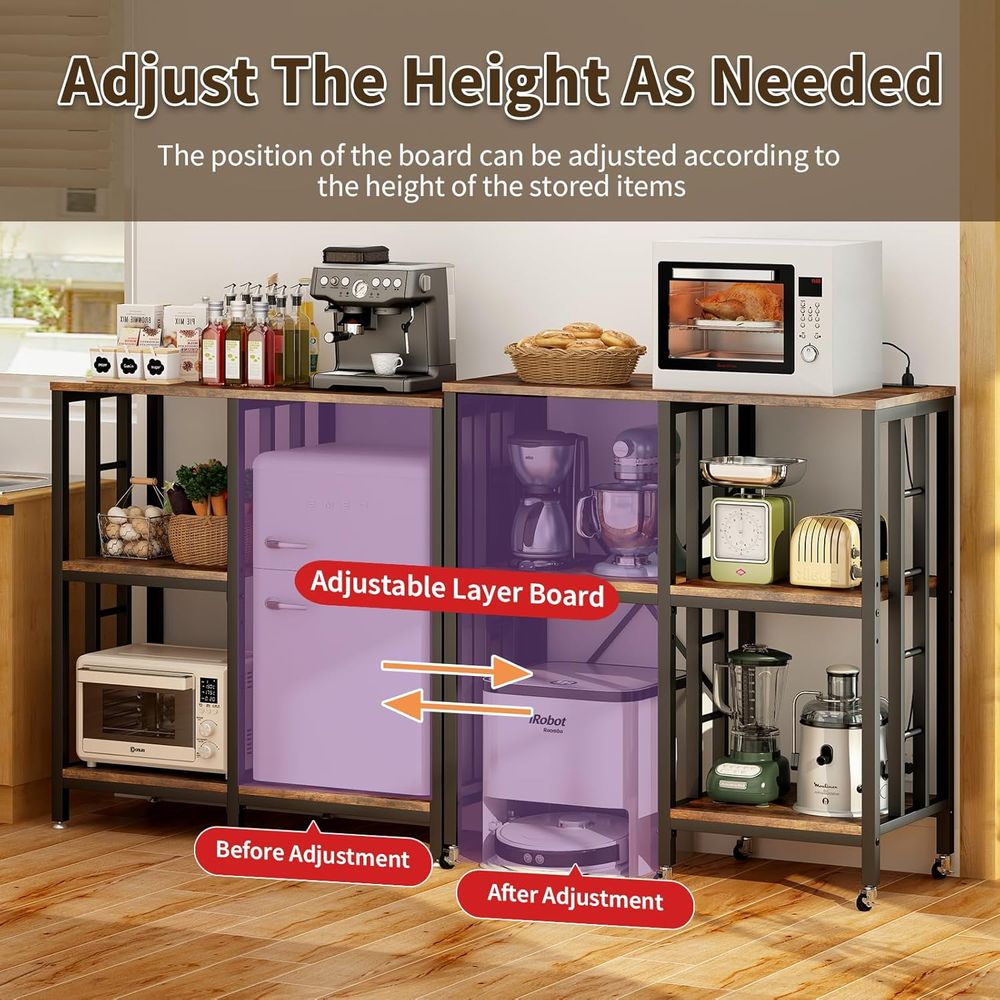 Adjustable Kitchen Bakers Rack - Kitchen Baker reseña y precio