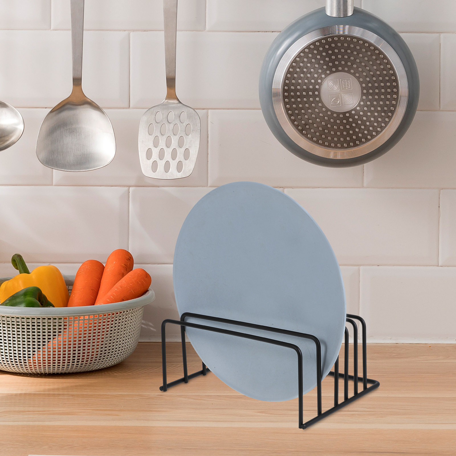 2Pcs Metal Kitchen Lid and Cut - Kitchen Cabinet Baking Organizer reseña y precio