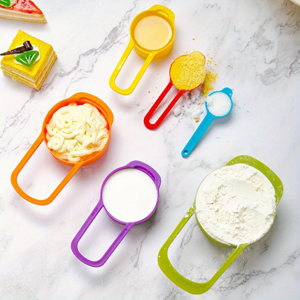 Rainbow Measuring Cups Set - 6 - Baking (Kitchen Ingredient) reseña y precio