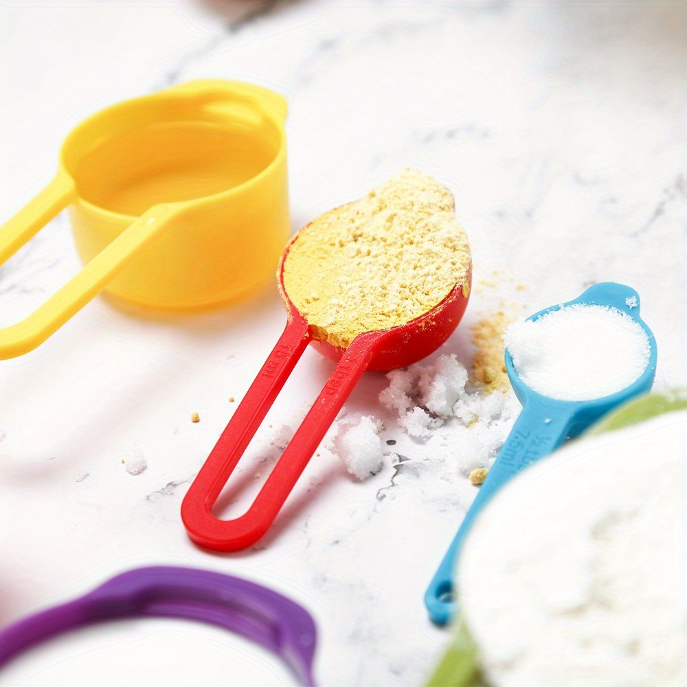 Rainbow Measuring Cups Set - 6 - Baking (Kitchen Ingredient) reseña y precio
