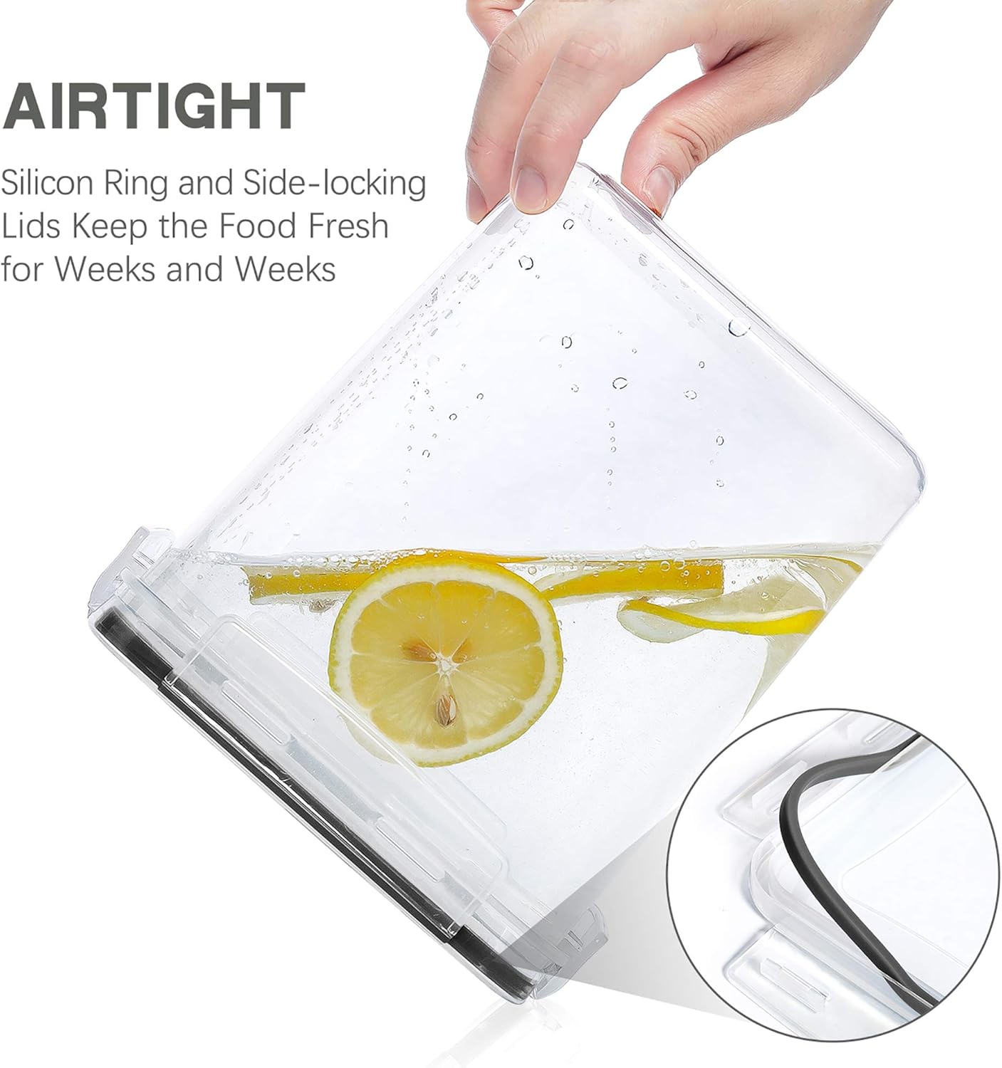 Large Food Storage Containers  - Kitchen Baking Canisters reseña y precio
