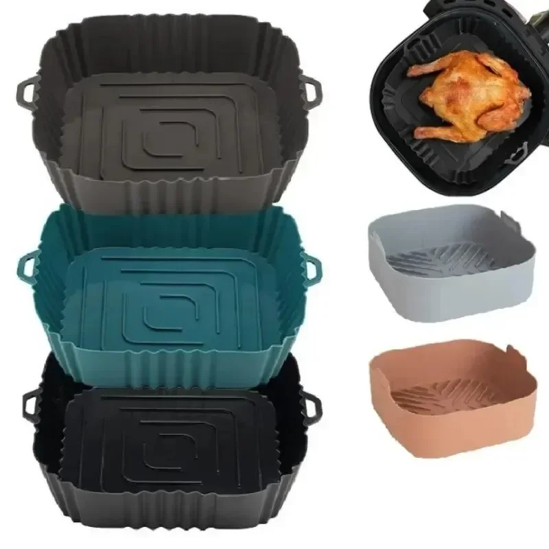 1PC Silicone Air Fryer Basket, - Kitchen And Baking Equipment reseña y precio
