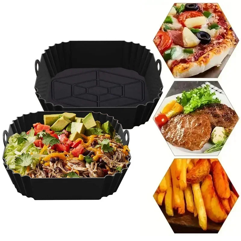 1PC Silicone Air Fryer Basket, - Kitchen And Baking Equipment reseña y precio