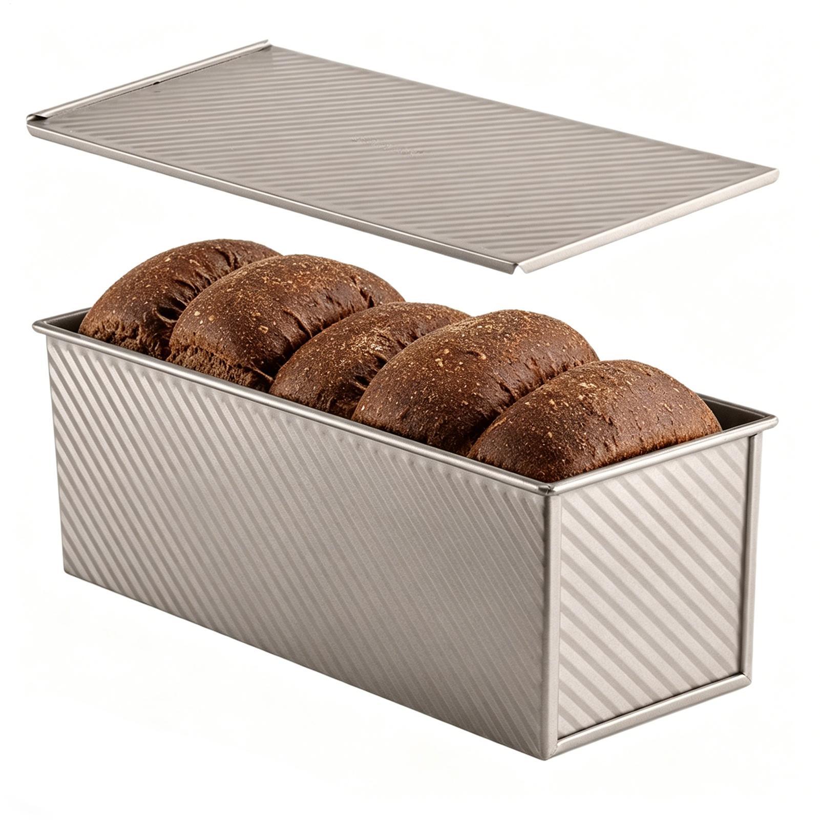 Loaf Pan With Lid Corrugated C - Kitchen Baking Tins reseña y precio