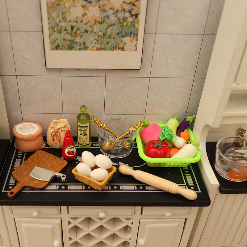 1/12 Dollhouse Miniature Kitch - Miniature Baking Kitchen reseña y precio
