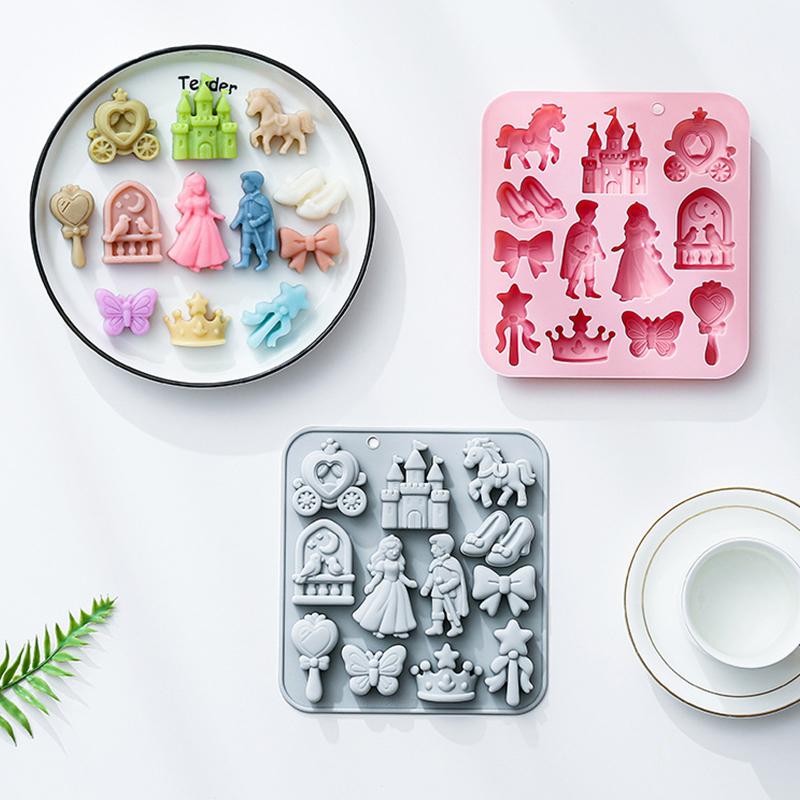 New 12 Cavity Prince, Princess - Silicone Cake Mold reseña y precio
