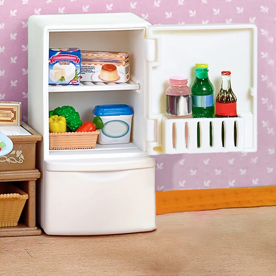 Dollhouse Miniature Refrigerat - Miniature Baking Kitchen reseña y precio