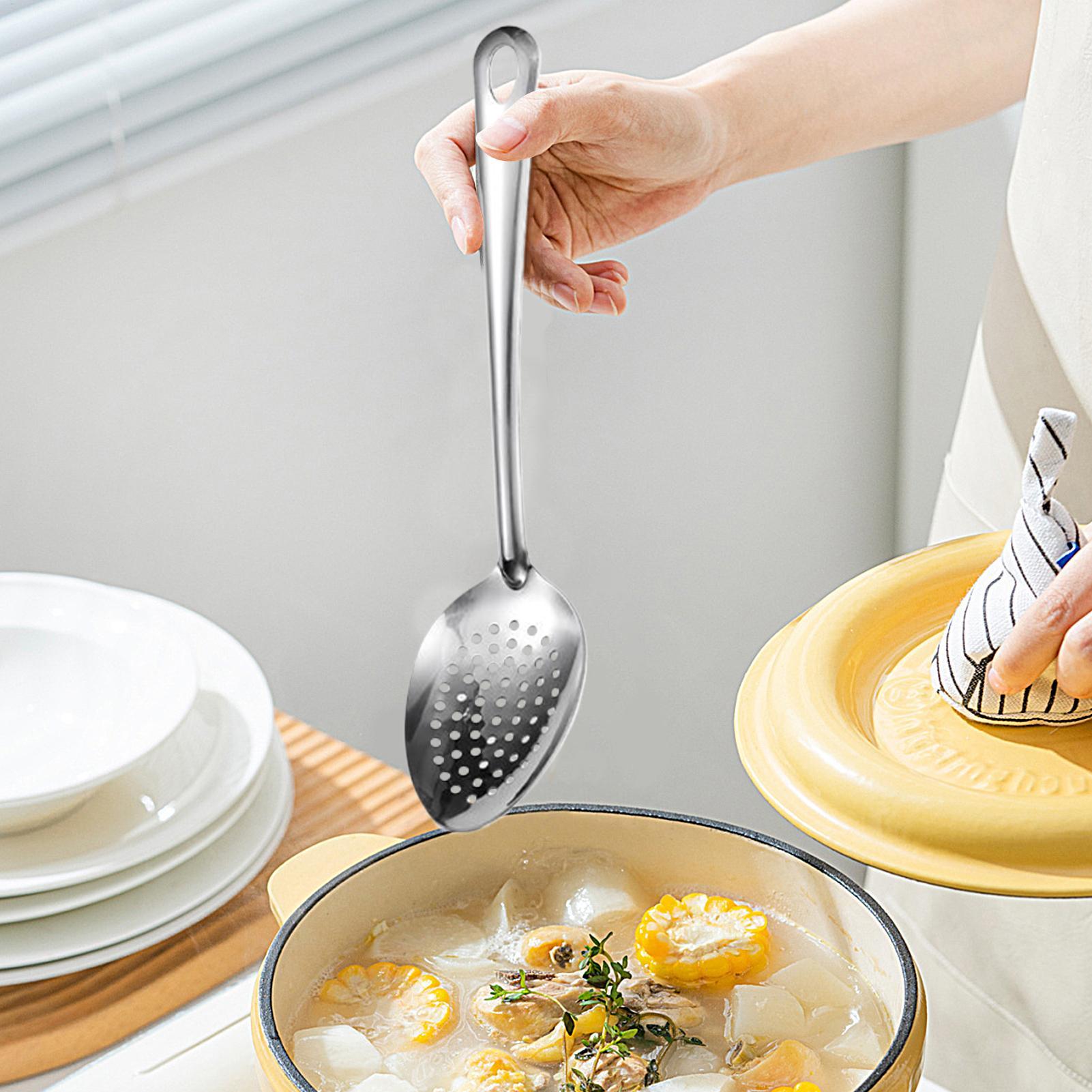 New Metal Slotted Spoon Stainl - Offset Spatula Set reseña y precio