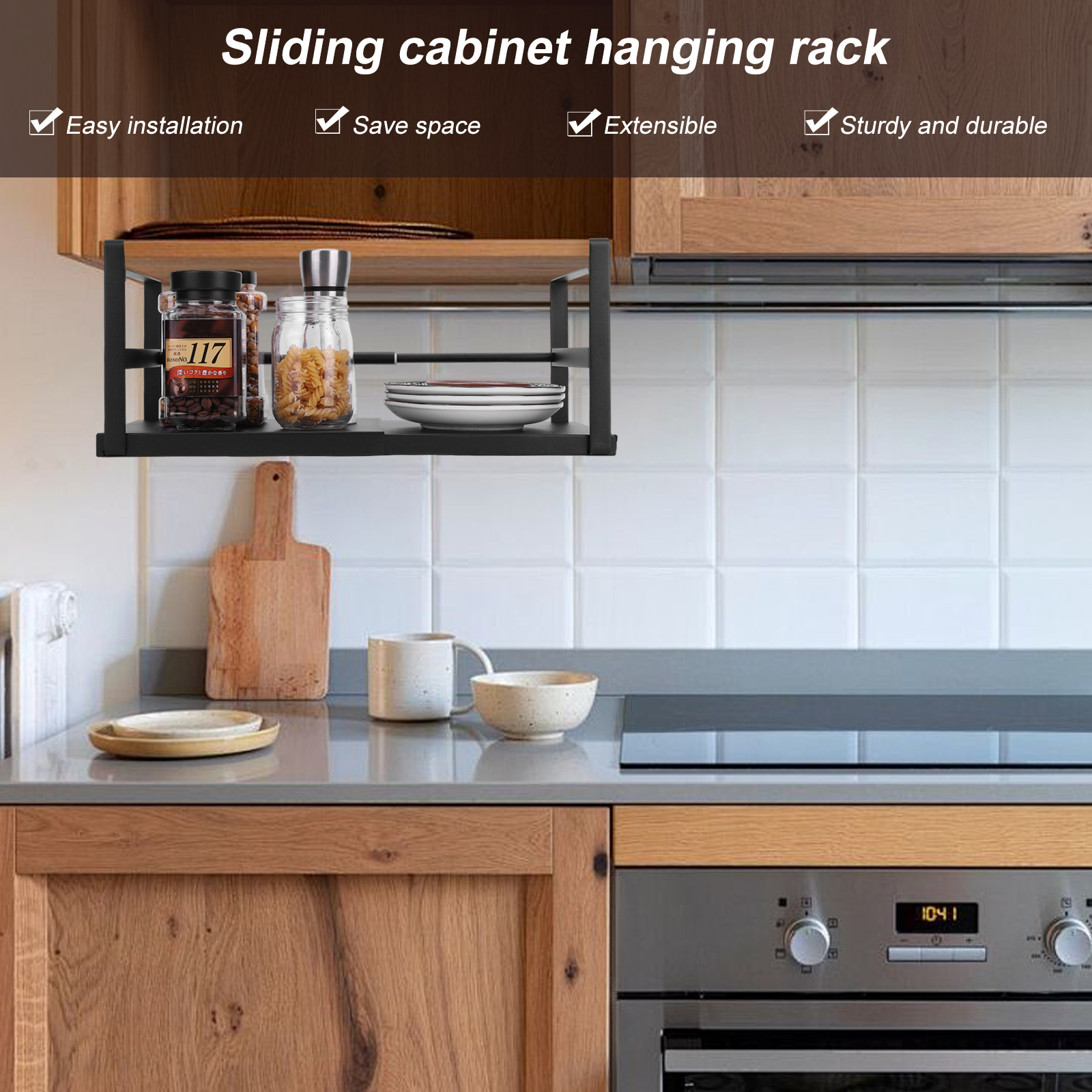 Expandable Cabinet Organizer S - Kitchen Cabinet Baking Organizer reseña y precio