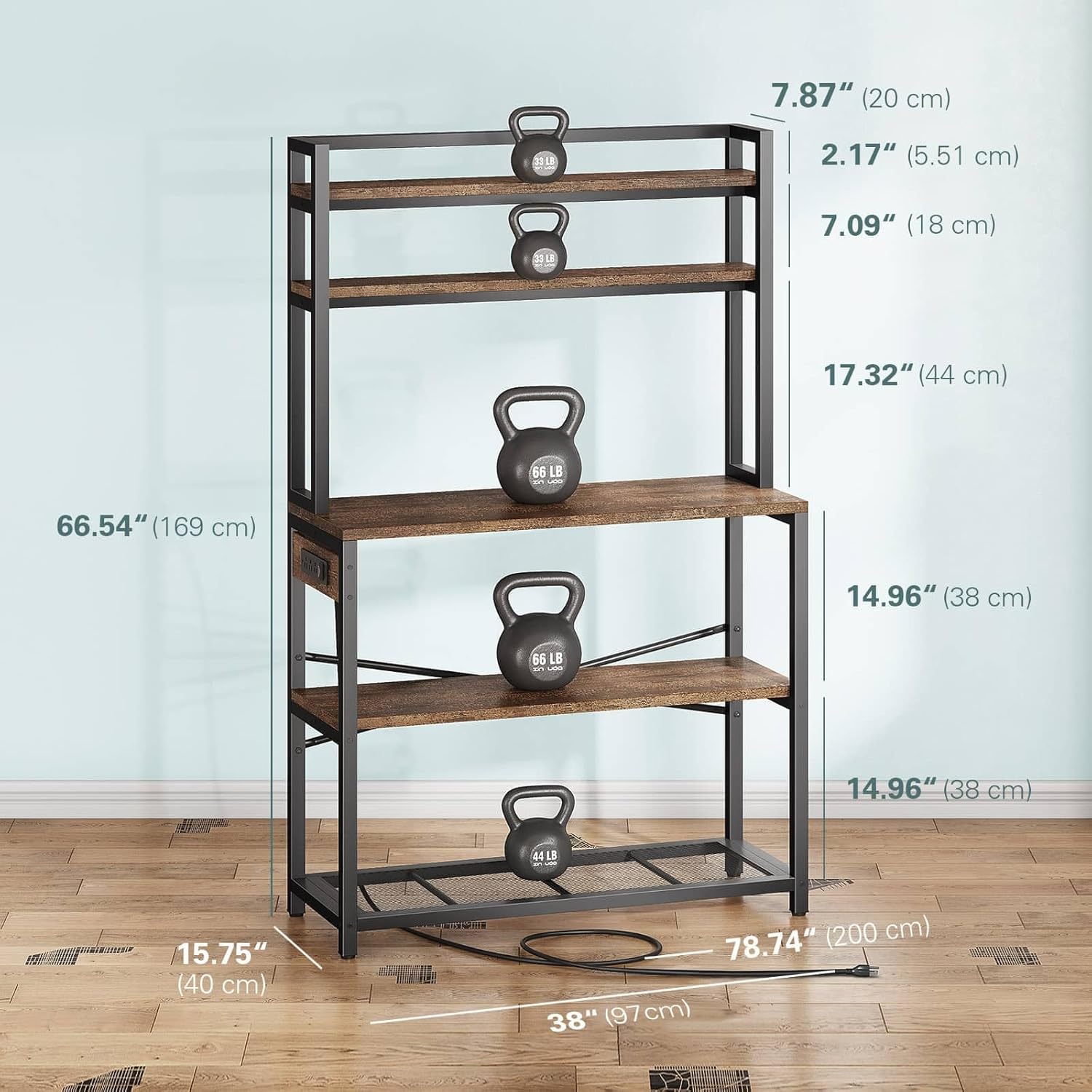 Denkee Large Bakers Rack with  - Kitchen Baker reseña y precio