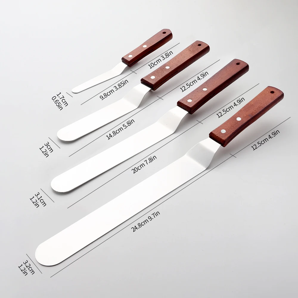 4/6/8/10 Inch Icing Spatula, S - Offset Spatula Set reseña y precio