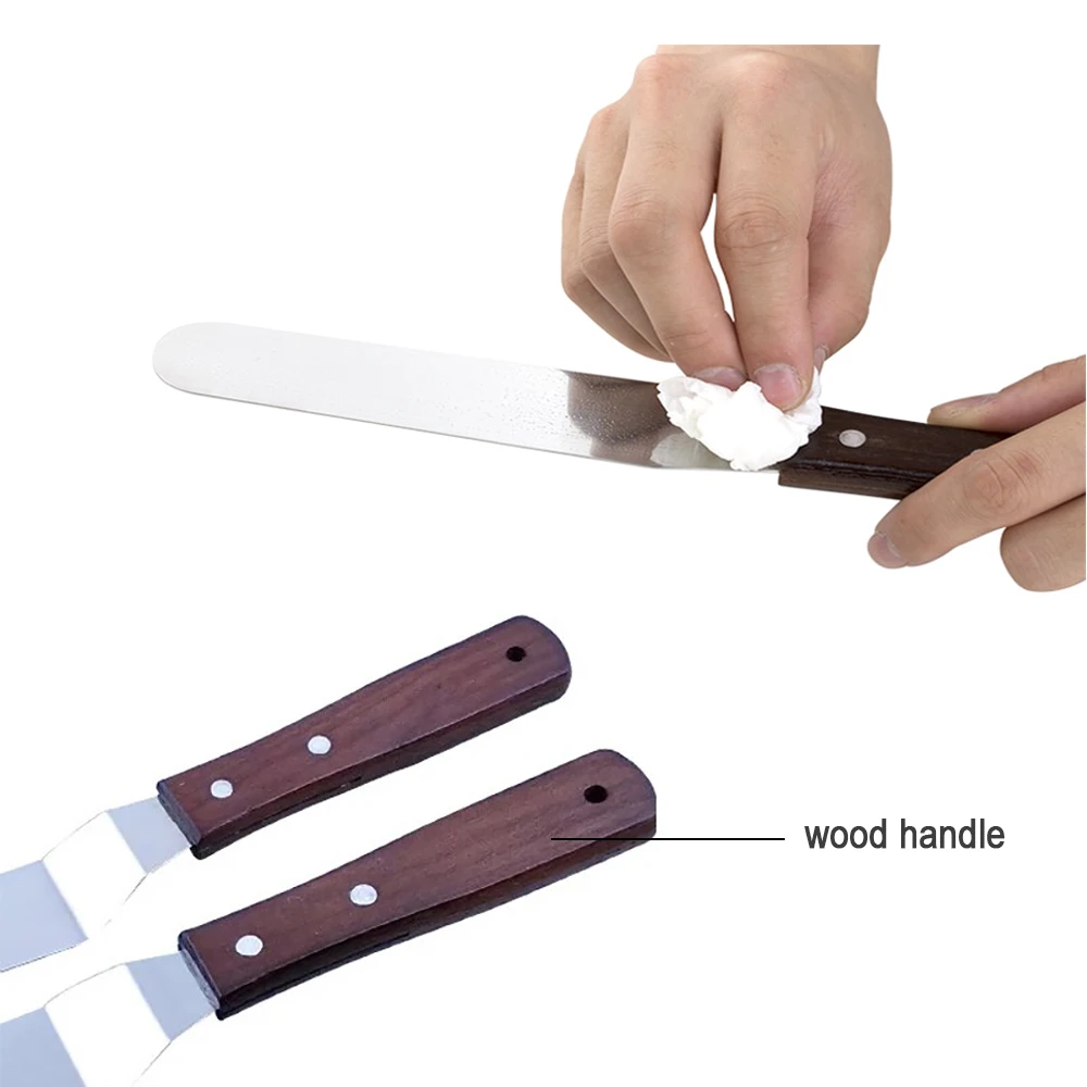 4/6/8/10 Inch Icing Spatula, S - Offset Spatula Set reseña y precio