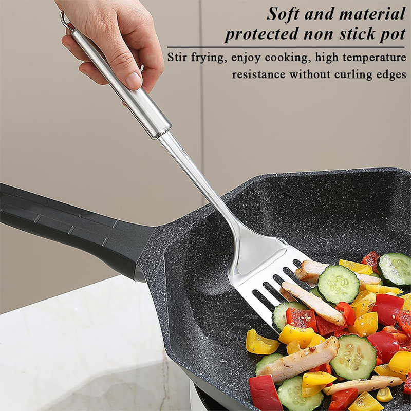 Stainless Steel Turner Long Ha - Offset Spatula Set reseña y precio
