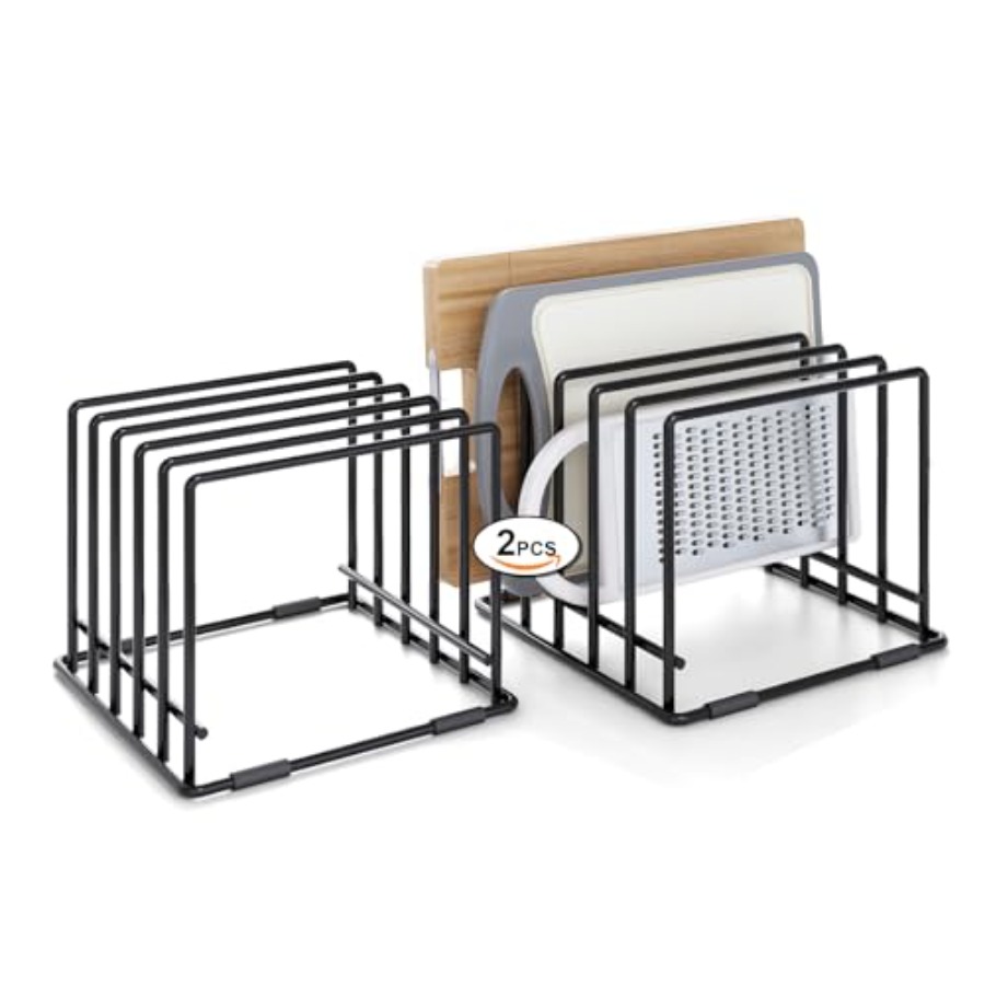 2-pack 5-slot baking storage s - Kitchen Cabinet Baking Organizer reseña y precio