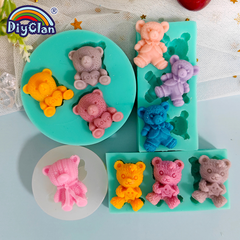 Cute Mini Bear Silicone Mold F - Miniature Baking Kitchen reseña y precio