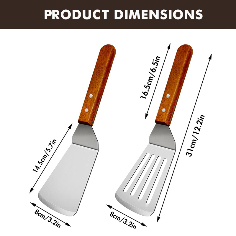 Metal Spatulas for Cast Iron S - Offset Spatula Set reseña y precio