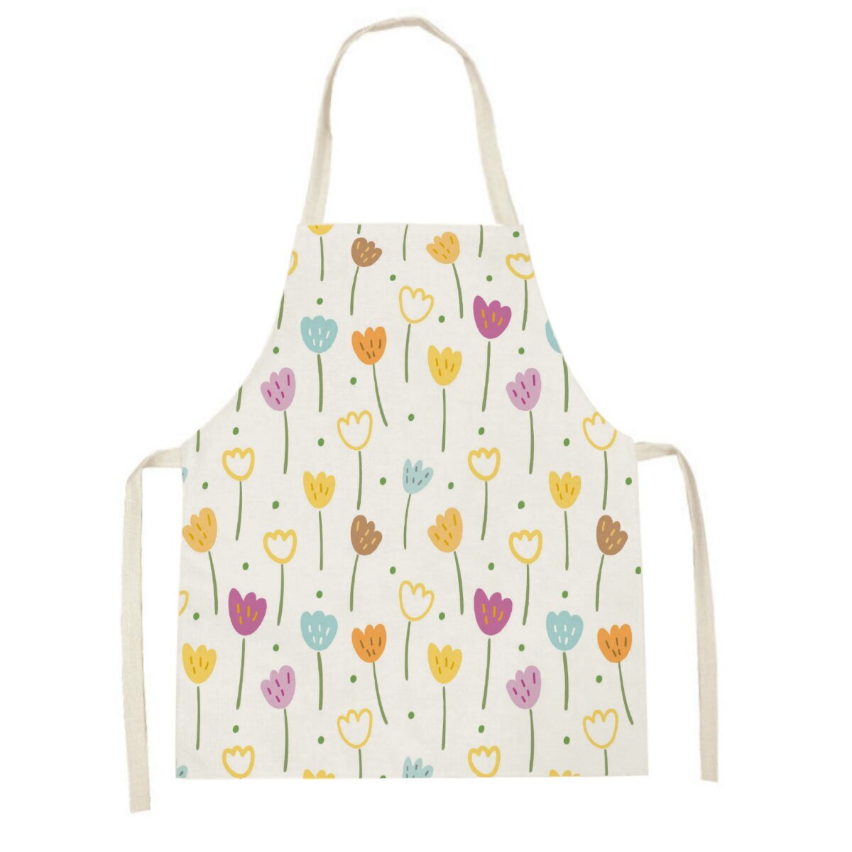 Pink tulip kitchen apron Clean - Baking Kitchen For Kids reseña y precio
