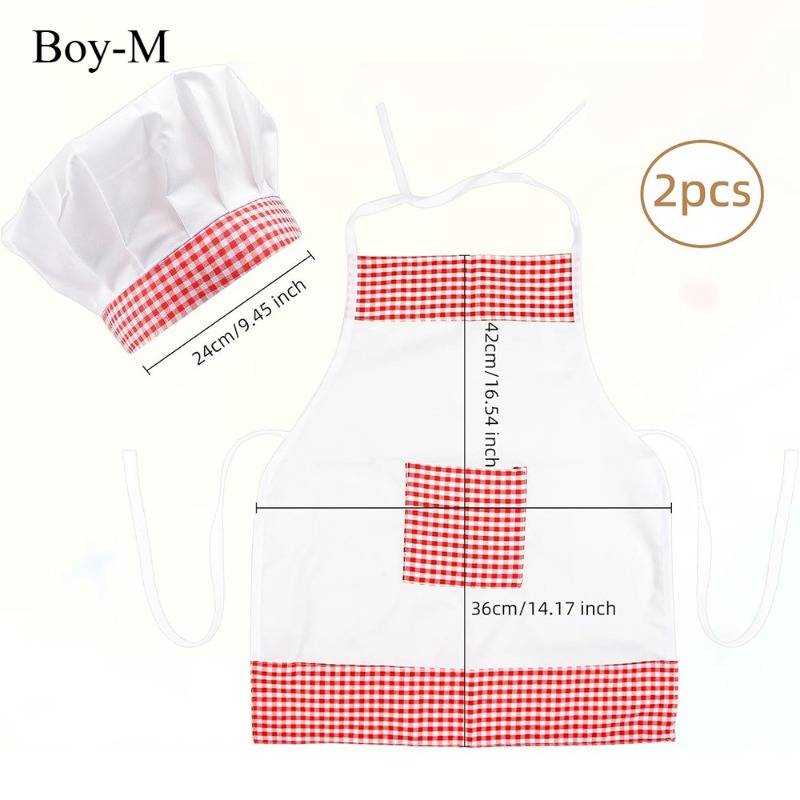 Red Gingham Baby Chef Costumes - Kitchen Baker reseña y precio