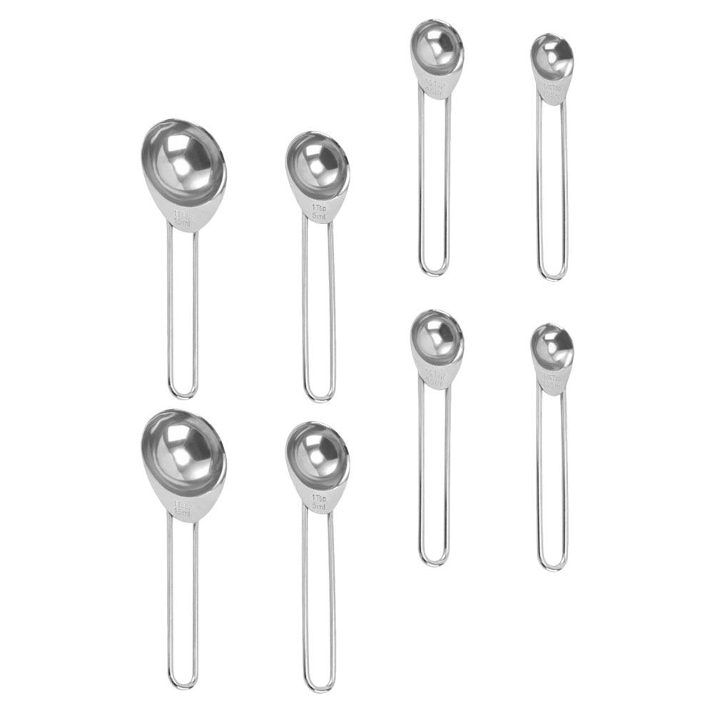 8Pcs Premium Stainless Measuri - Baking (Kitchen Ingredient) reseña y precio