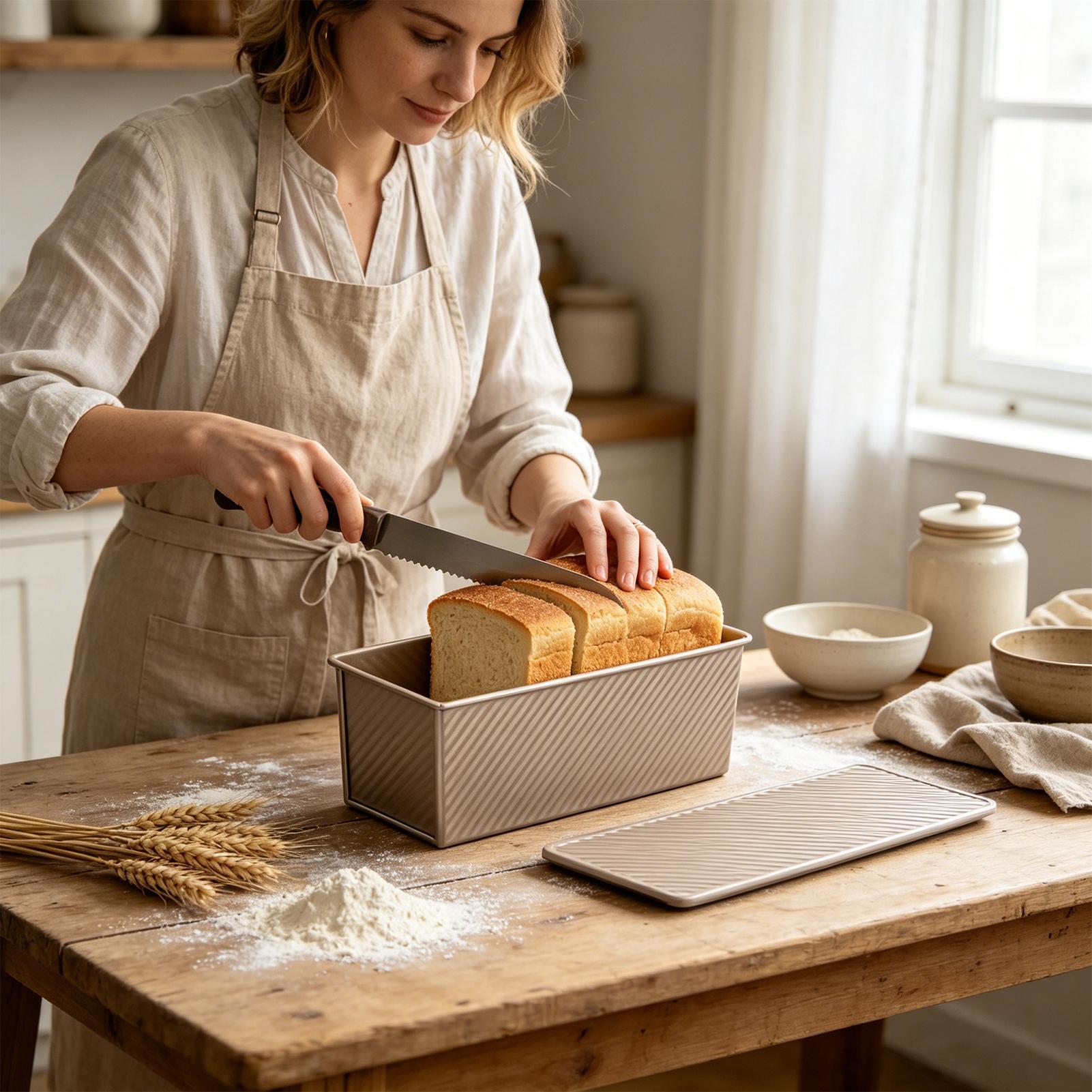 Bread Loaf Pan Carbon Steel Ea - Kitchen Baking Pan reseña y precio