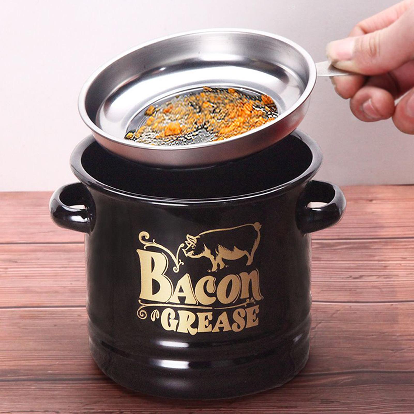 Bacon Grease Container 1200ml  - Kitchen Baking Canisters reseña y precio
