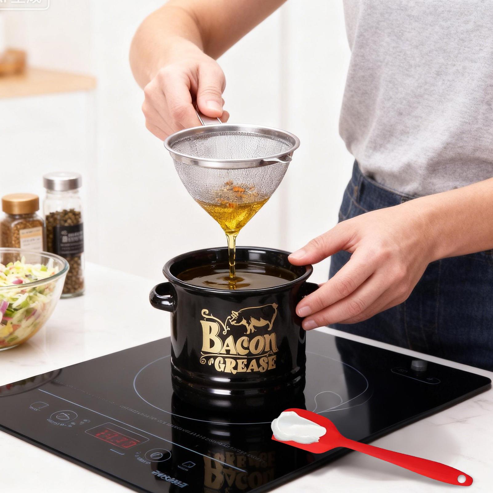 Bacon Grease Container 1200ml  - Kitchen Baking Canisters reseña y precio