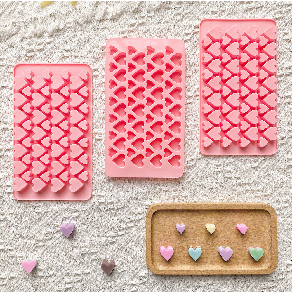 56 cavity size heart-shaped ch - Silicone Cake Mold reseña y precio