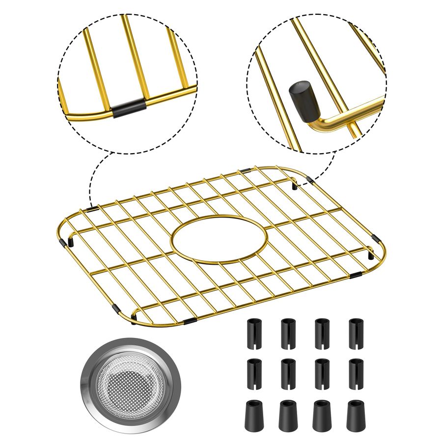 Pack of Gold Metal Kitchen Sin - Kitchen Baking Center reseña y precio