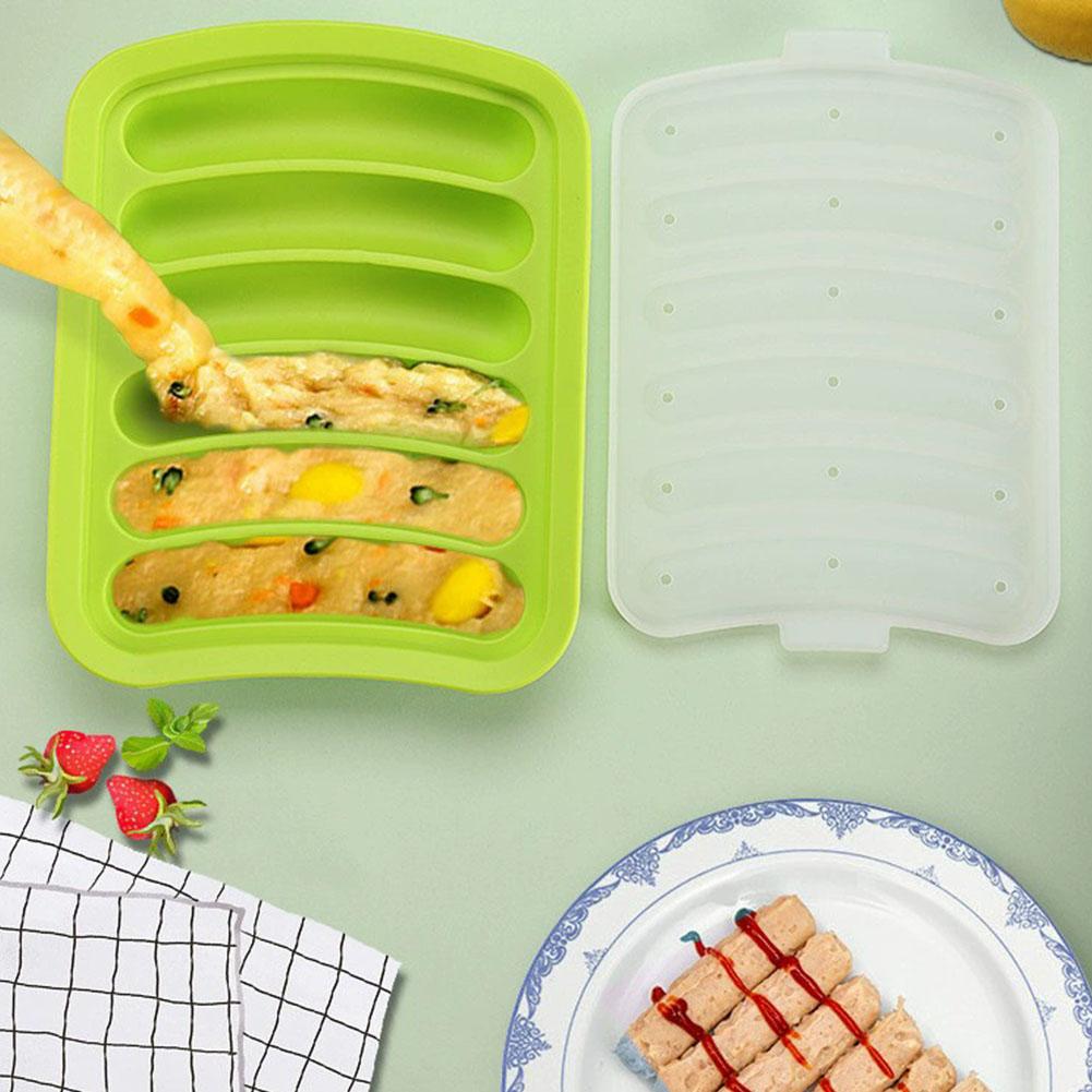 6-Cavity Silicone Sausage Make - Baking Kitchen For Kids reseña y precio