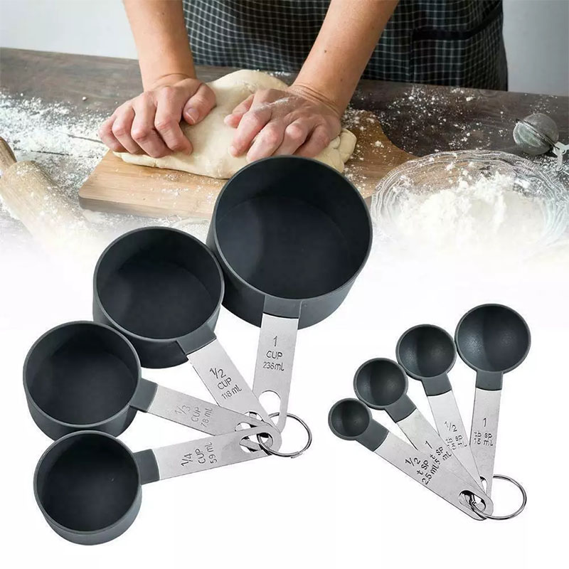 8PCS Stainless Steel Measuring - Baking (Kitchen Ingredient) reseña y precio