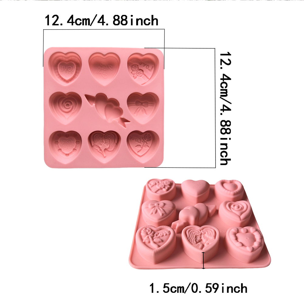 3pcs 9cavities9 different Vale - Silicone Cake Mold reseña y precio