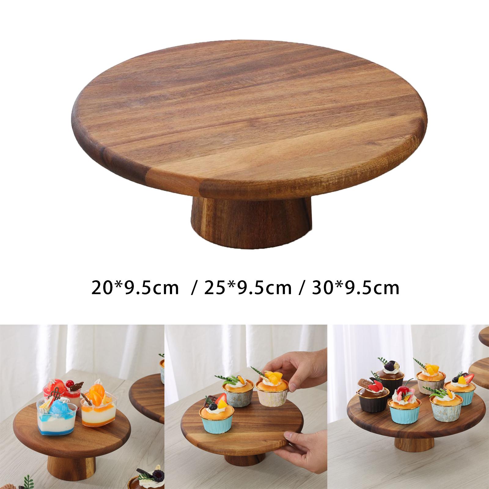 Wood Cake Stand Multiuse Chees - Cake Board Round reseña y precio