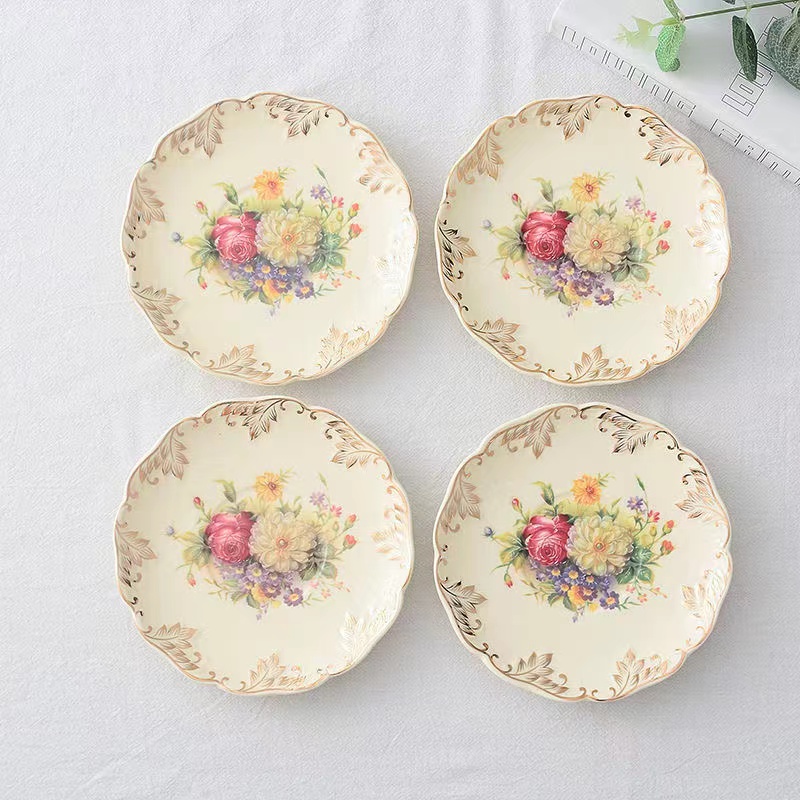 Rose Flower Hand Painted Coffe - Cake Board Round reseña y precio