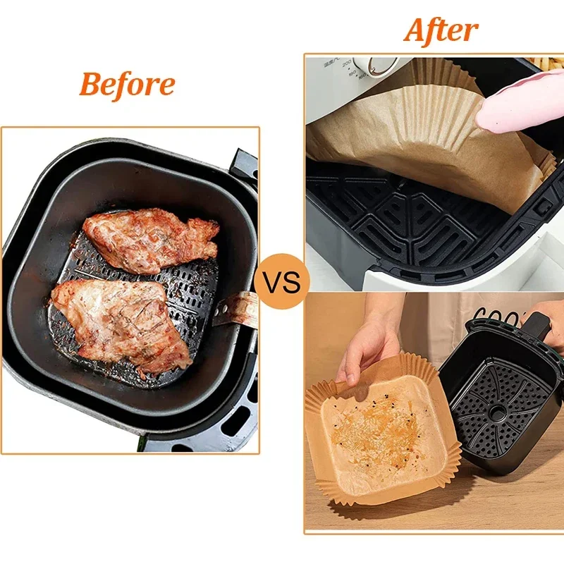 100PCS Airfryer Bakpapier Disp - Kitchen Paper For Baking reseña y precio