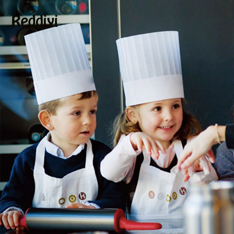 10 Pce Kids Kitchen Hats Kinde - Baking Kitchen For Kids reseña y precio