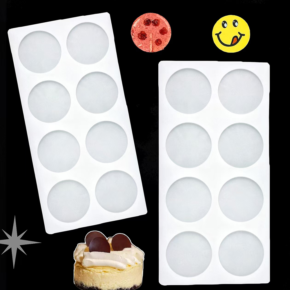 8-cavity cylindrical sugar fli - Silicone Cake Mold reseña y precio