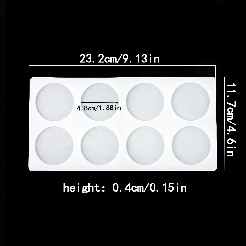 8-cavity cylindrical sugar fli - Silicone Cake Mold reseña y precio
