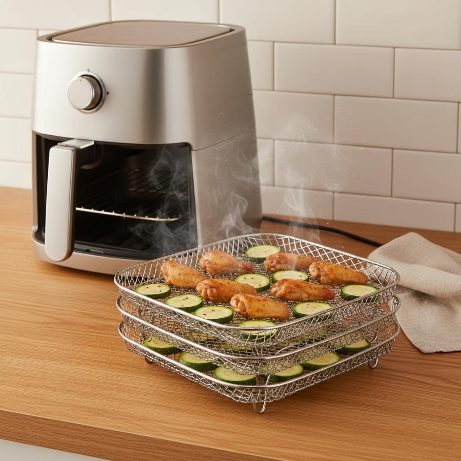 Air Fryer Rack Heat Resistant  - Kitchen Accessories For Baking reseña y precio