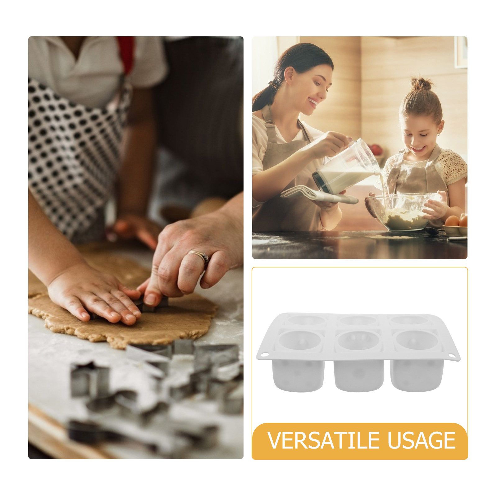 6 Cavity Shaped Silicone Mold  - Silicone Cake Mold reseña y precio
