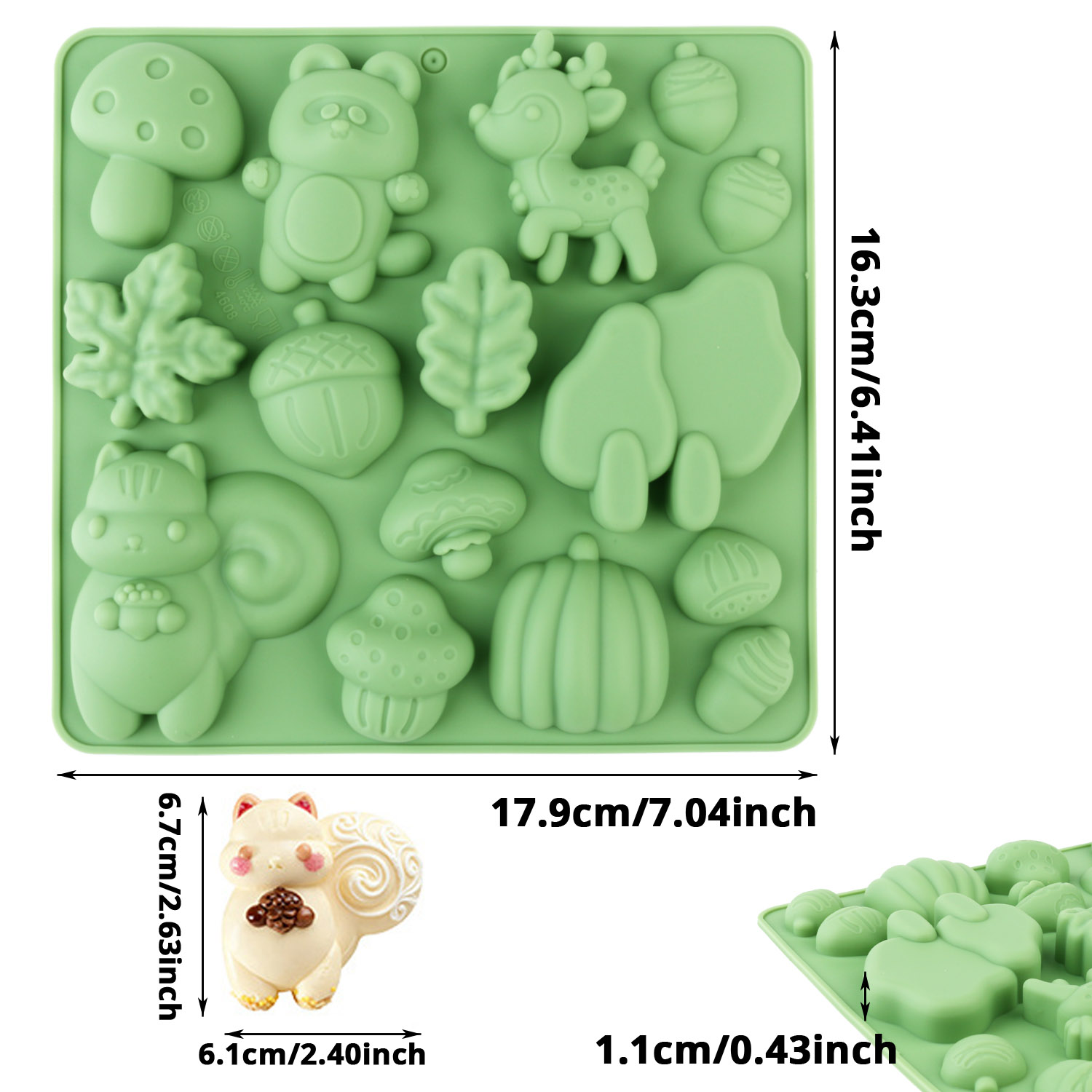 1 Silicone Cake Mold in the Sh - Silicone Cake Mold reseña y precio