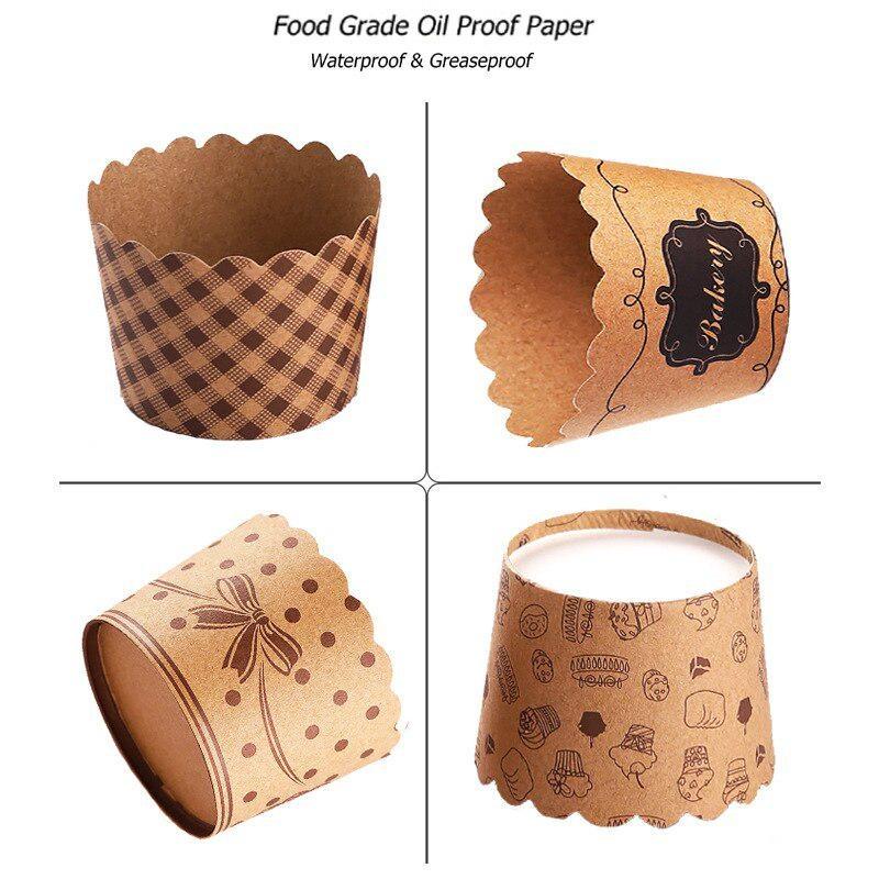 50Pcs/Pack Cupcake Paper Cups  - Kitchen Paper For Baking reseña y precio