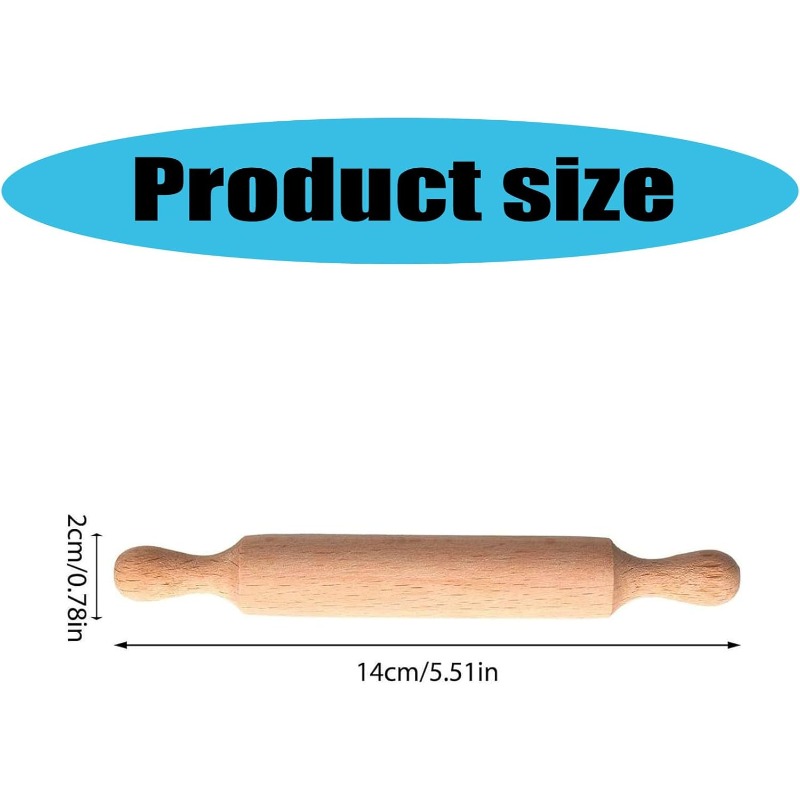 Wooden Mini Rolling Pin for Ki - Baking Kitchen For Kids reseña y precio