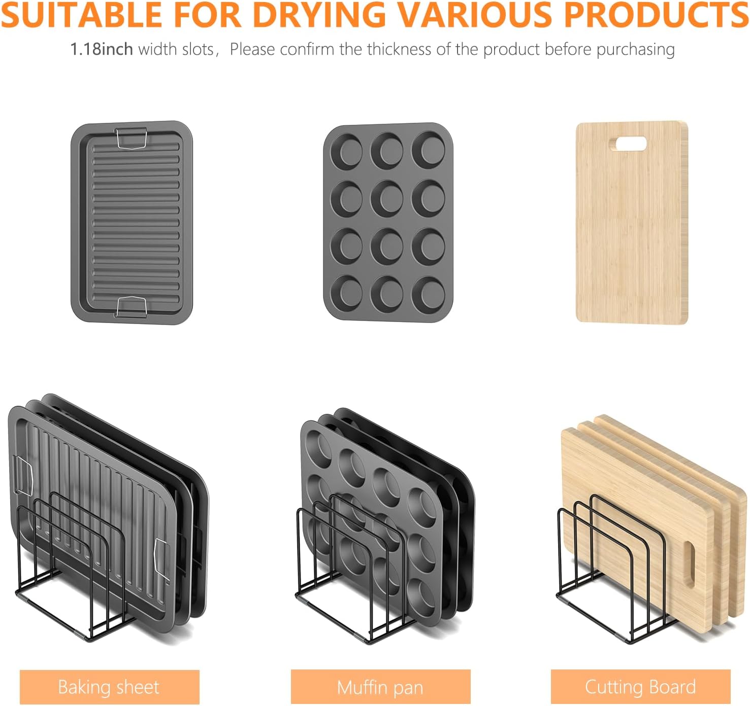 Kitchen Cabinet Organizer, Ste - Kitchen Cabinet Baking Organizer reseña y precio
