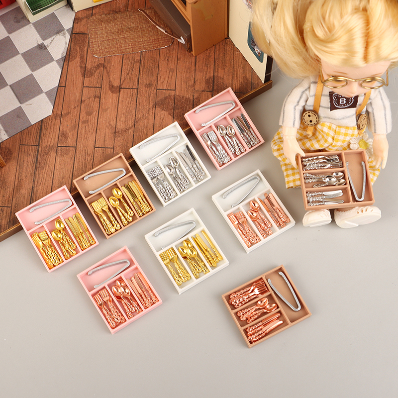 1Set 1:12 Dollhouse Mini Knife - Kitchen Baking Tray Organizer reseña y precio
