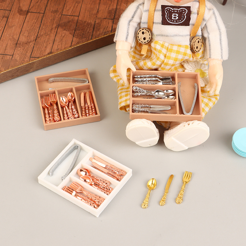 1Set 1:12 Dollhouse Mini Knife - Kitchen Baking Tray Organizer reseña y precio