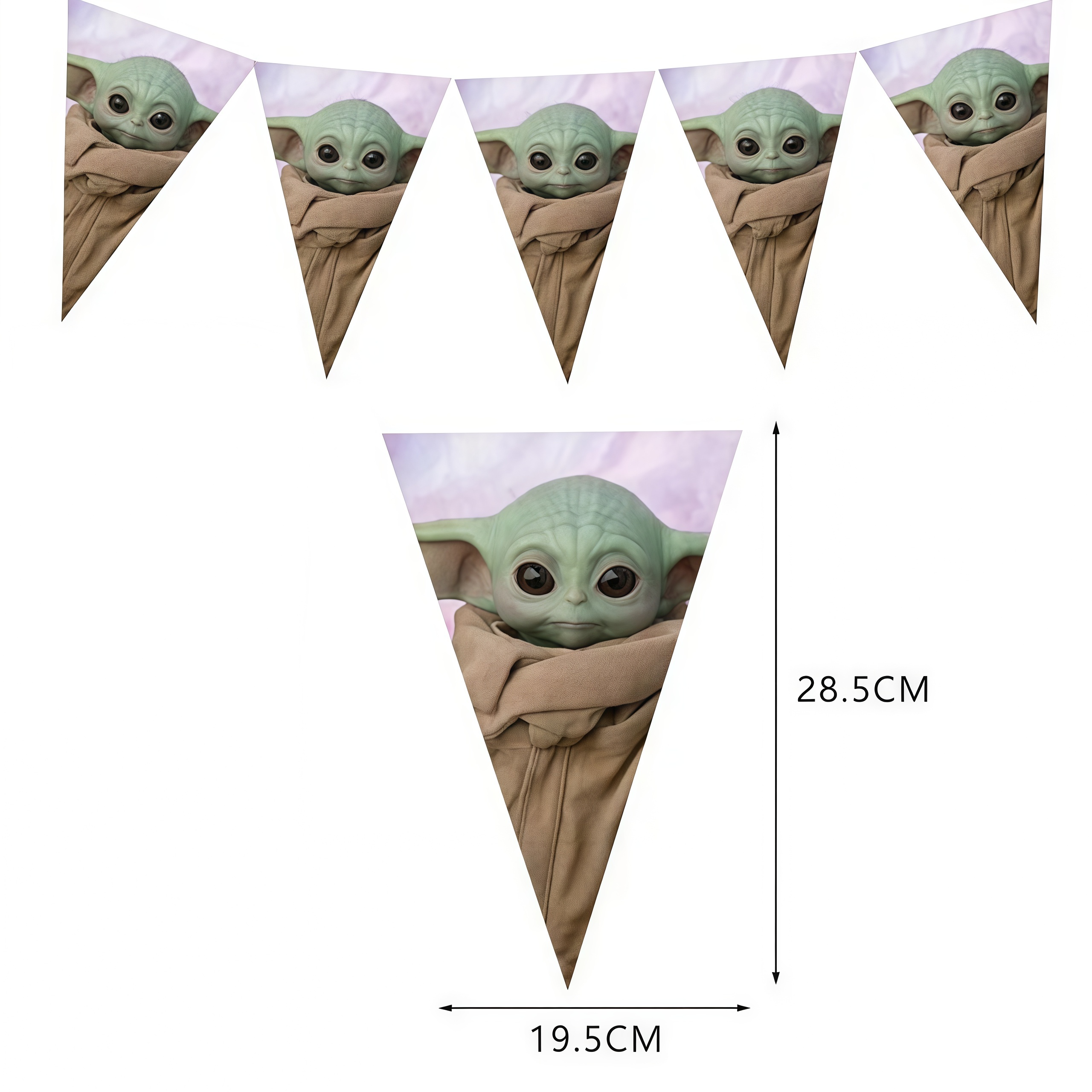 Cute Yodaes Baby Birthday Part - Cake Board Round reseña y precio