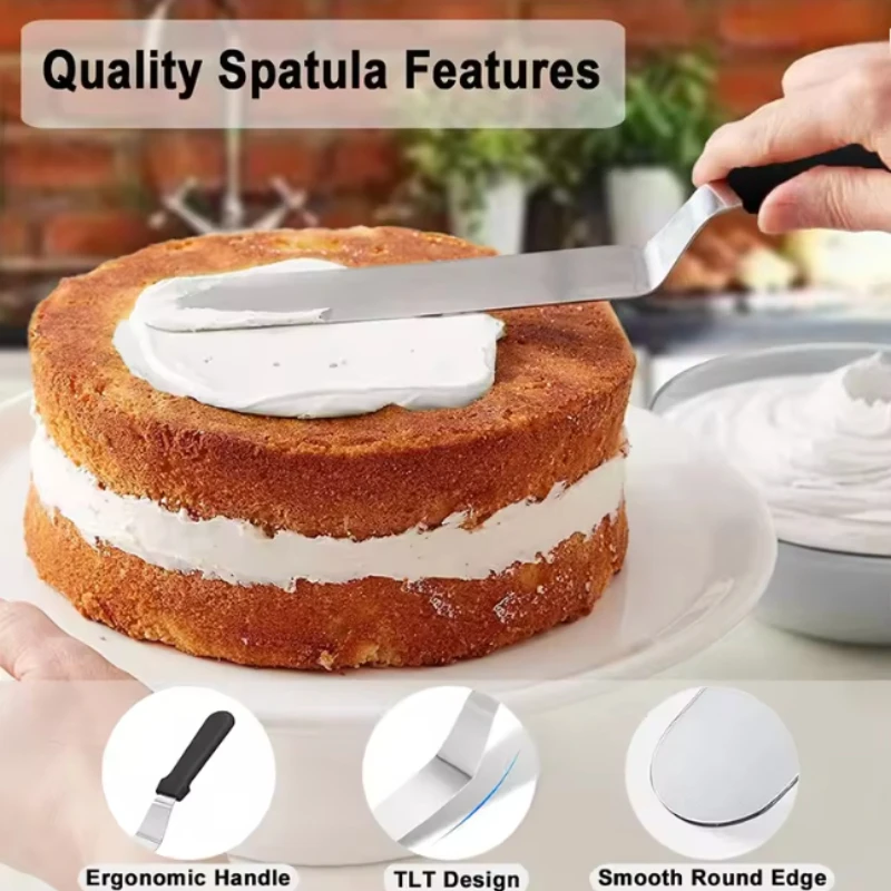 Icing Spatula Angled Stainless - Offset Spatula Set reseña y precio