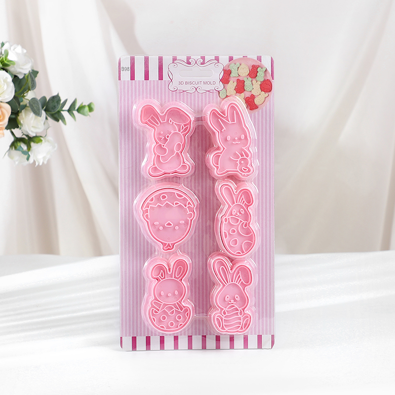 6pcs/Set Easter Bunny Cookie C - Kitchen Accessories For Baking reseña y precio