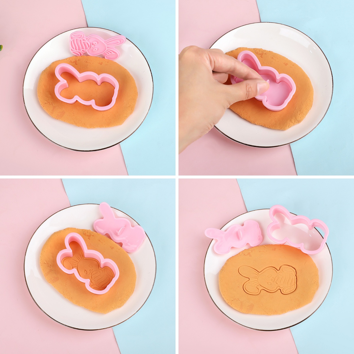 6pcs/Set Easter Bunny Cookie C - Kitchen Accessories For Baking reseña y precio